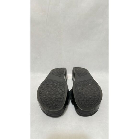 Donald Pilner Women's Fiji Platform Slide Black Metallic Leather 9M - Picture 5 of 5